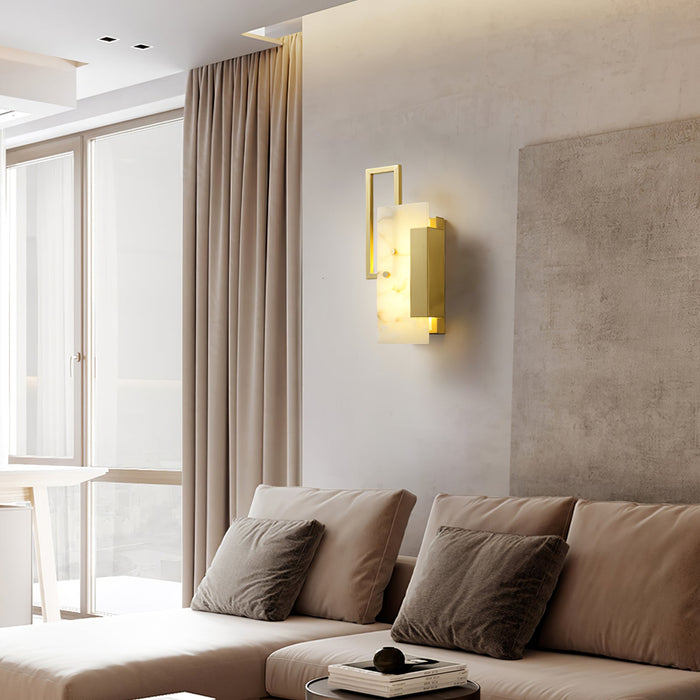 Althea Alabaster Wall Sconce-DWHOME