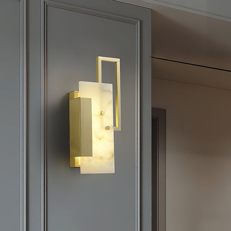 Althea Alabaster Wall Sconce-DWHOME