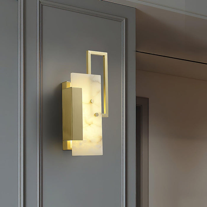 Althea Alabaster Wall Sconce - DWHOME