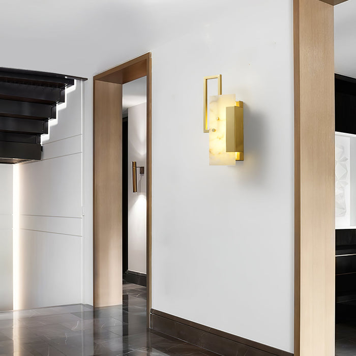 Althea Alabaster Wall Sconce-DWHOME