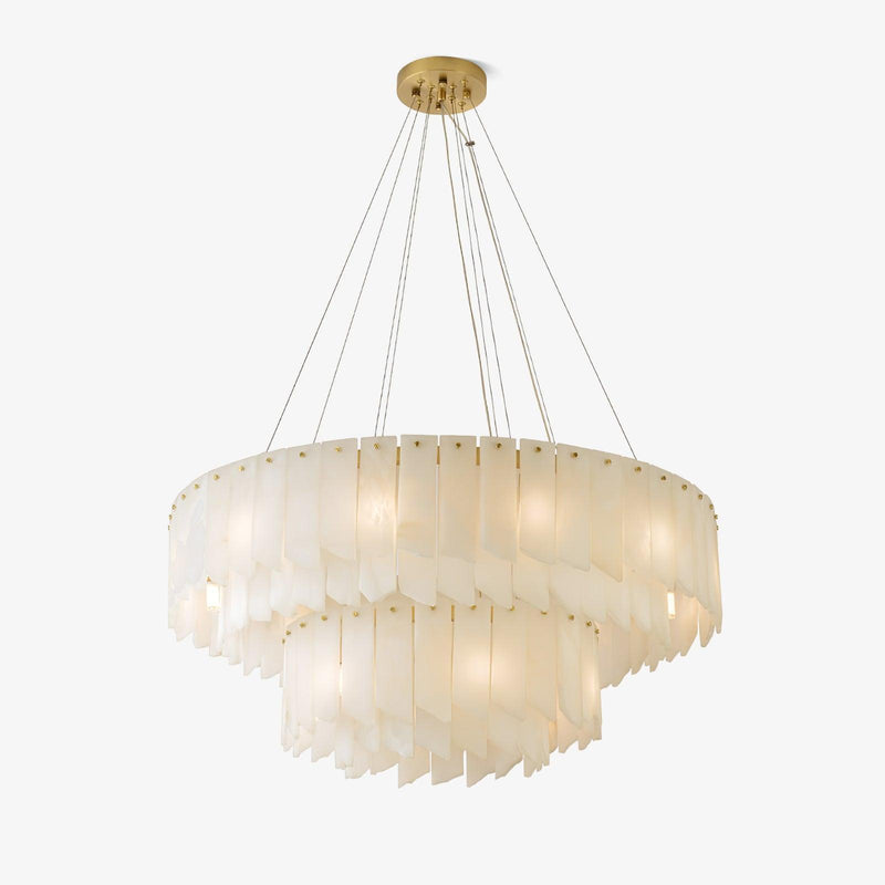 Alabaster Cascade Tiered Chandelier-DWHOME