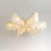 Alabaster Cascade Tiered Chandelier-DWHOME