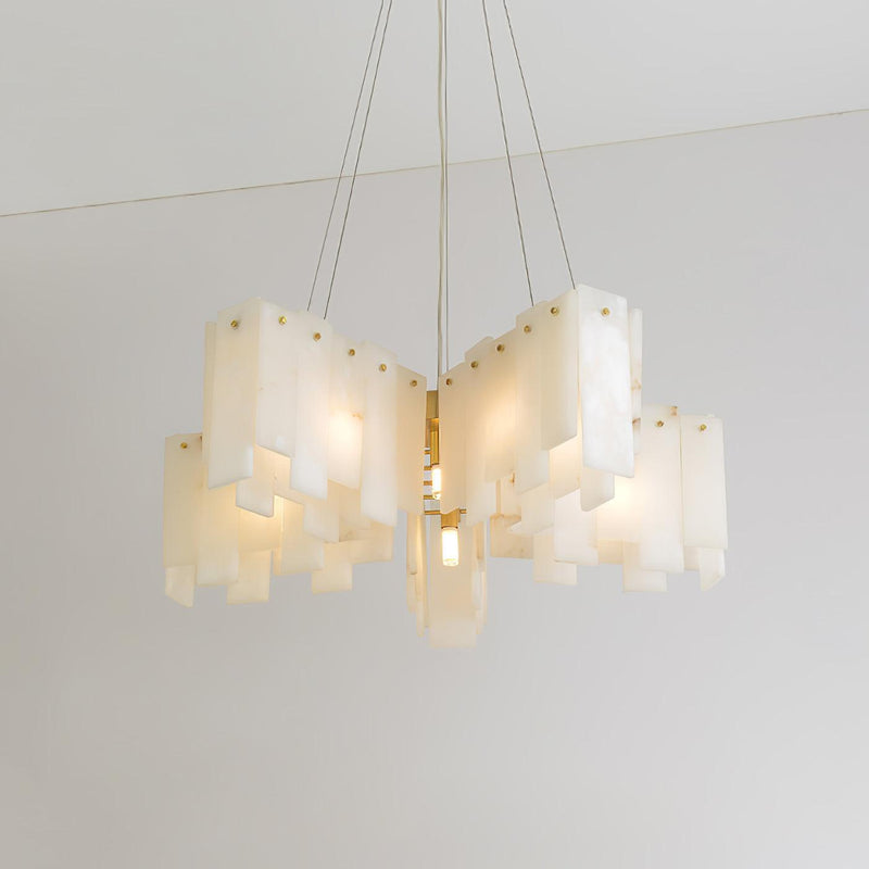 Alabaster Cascade Tiered Chandelier-DWHOME