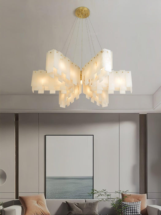 Alabaster Cascade Tiered Chandelier - DWHOME