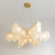 Alabaster Cascade Tiered Chandelier-DWHOME