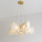 Alabaster Cascade Tiered Chandelier-DWHOME