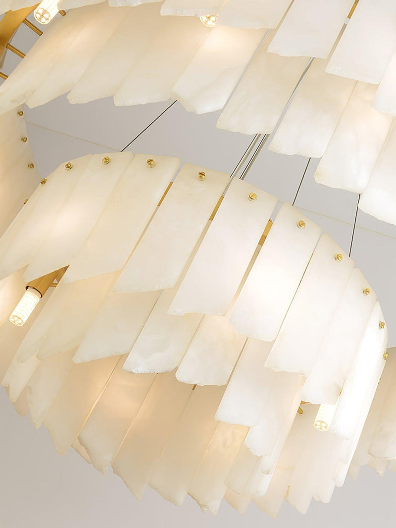 Alabaster Cascade Tiered Chandelier-DWHOME