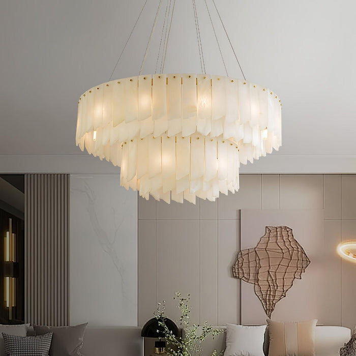 Alabaster Cascade Tiered Chandelier - DWHOME