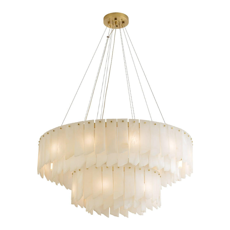 Alabaster Cascade Tiered Chandelier-DWHOME