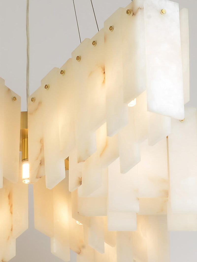 Alabaster Cascade Tiered Chandelier-DWHOME
