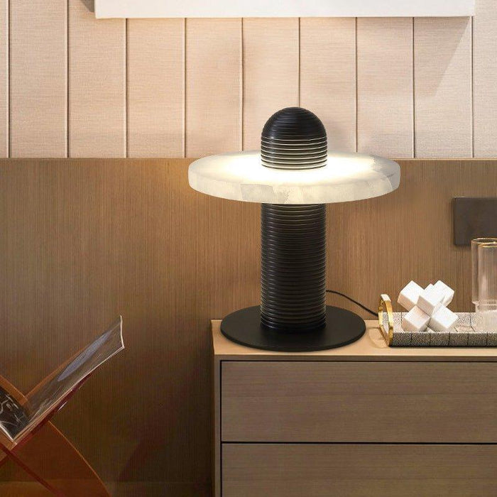 Alabaster Comet Table Lamp-DWHOME