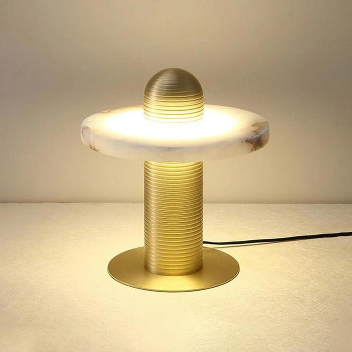 Alabaster Comet Table Lamp-DWHOME