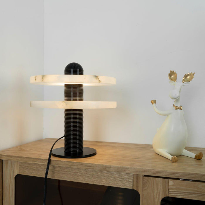 Alabaster Comet Table Lamp-DWHOME