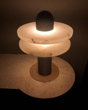 Alabaster Comet Table Lamp-DWHOME