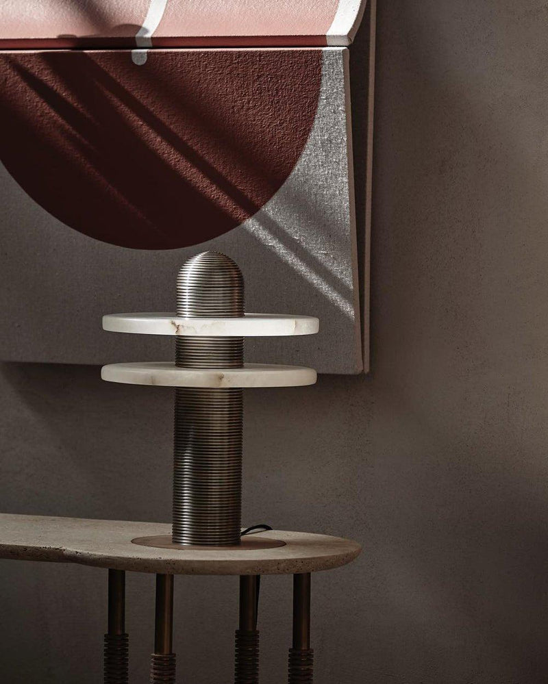 Alabaster Comet Table Lamp-DWHOME