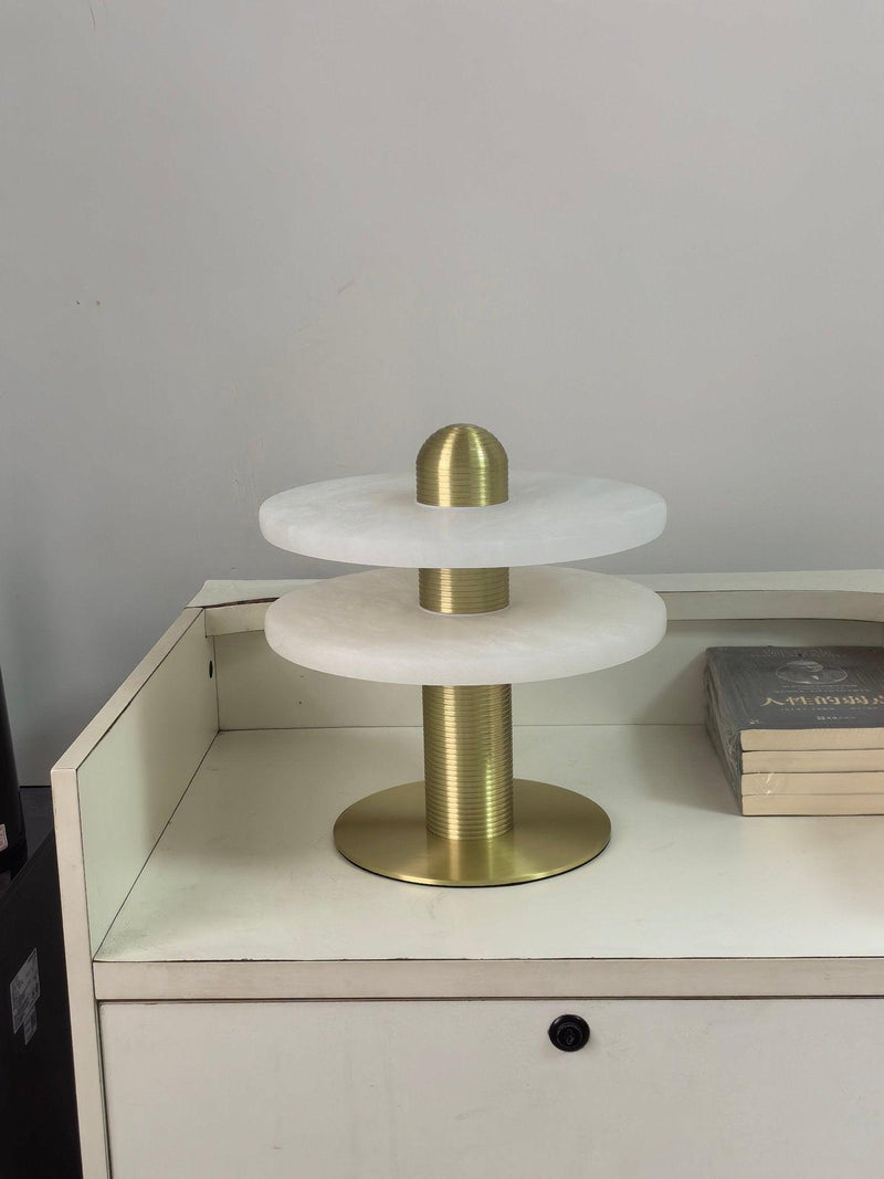 Alabaster Comet Table Lamp-DWHOME