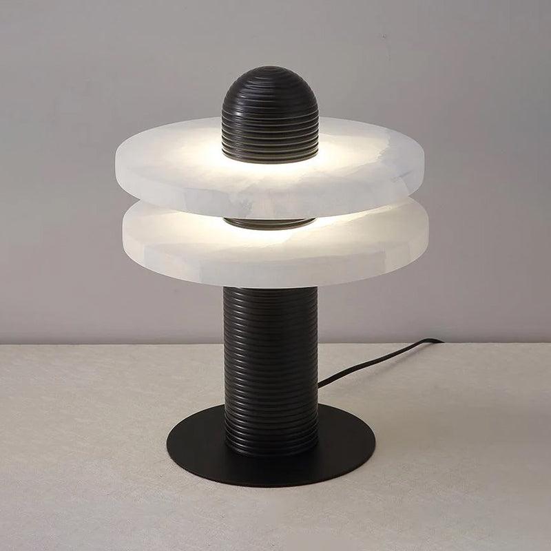 Alabaster Comet Table Lamp-DWHOME