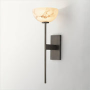 Alabaster Cup Wall Lamp-DWHOME