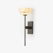 Alabaster Cup Wall Lamp-DWHOME