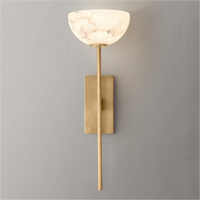 Alabaster Cup Wall Lamp-DWHOME