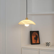 Alabaster Dome Pendant Lamp-DWHOME