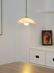 Alabaster Dome Pendant Lamp-DWHOME