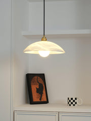 Alabaster Dome Pendant Lamp-DWHOME