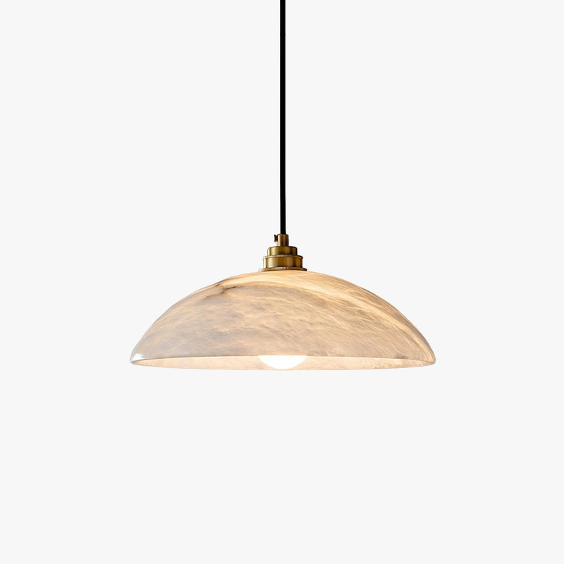 Alabaster Dome Pendant Lamp-DWHOME