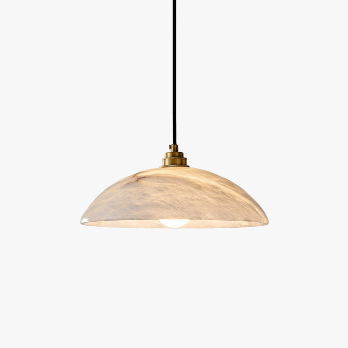 Alabaster Dome Pendant Lamp-DWHOME