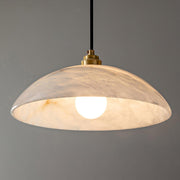 Alabaster Dome Pendant Lamp-DWHOME