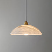 Alabaster Dome Pendant Lamp-DWHOME
