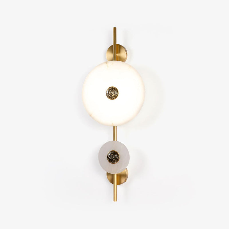 Alabaster Eclipse Wall Light-DWHOME
