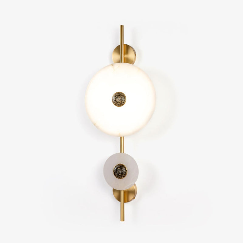 Alabaster Eclipse Wall Light-DWHOME