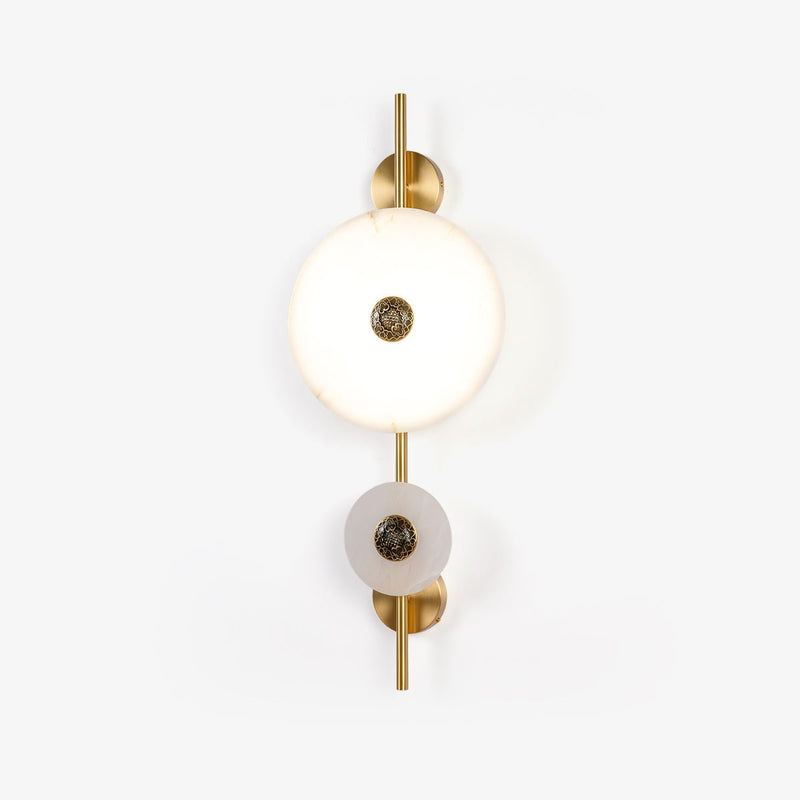 Alabaster Eclipse Wall Light-DWHOME