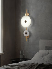 Alabaster Eclipse Wall Light-DWHOME