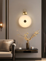 Alabaster Eclipse Wall Light-DWHOME