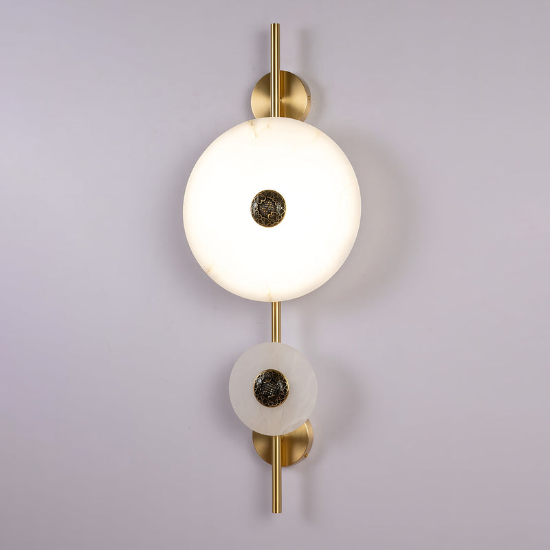 Alabaster Eclipse Wall Light-DWHOME