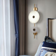 Alabaster Eclipse Wall Light-DWHOME