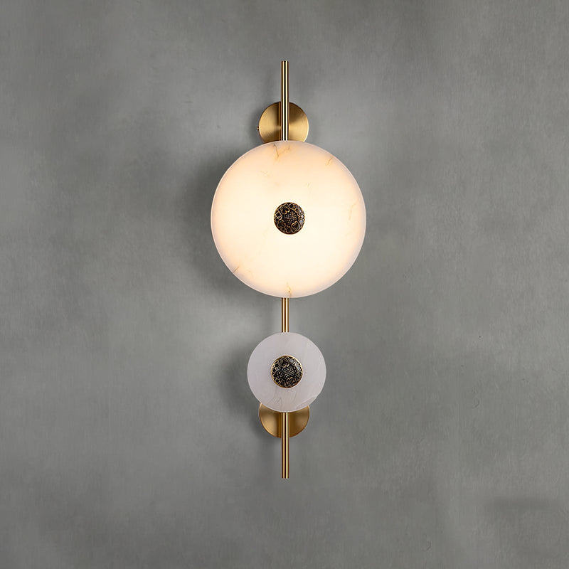 Alabaster Eclipse Wall Light-DWHOME