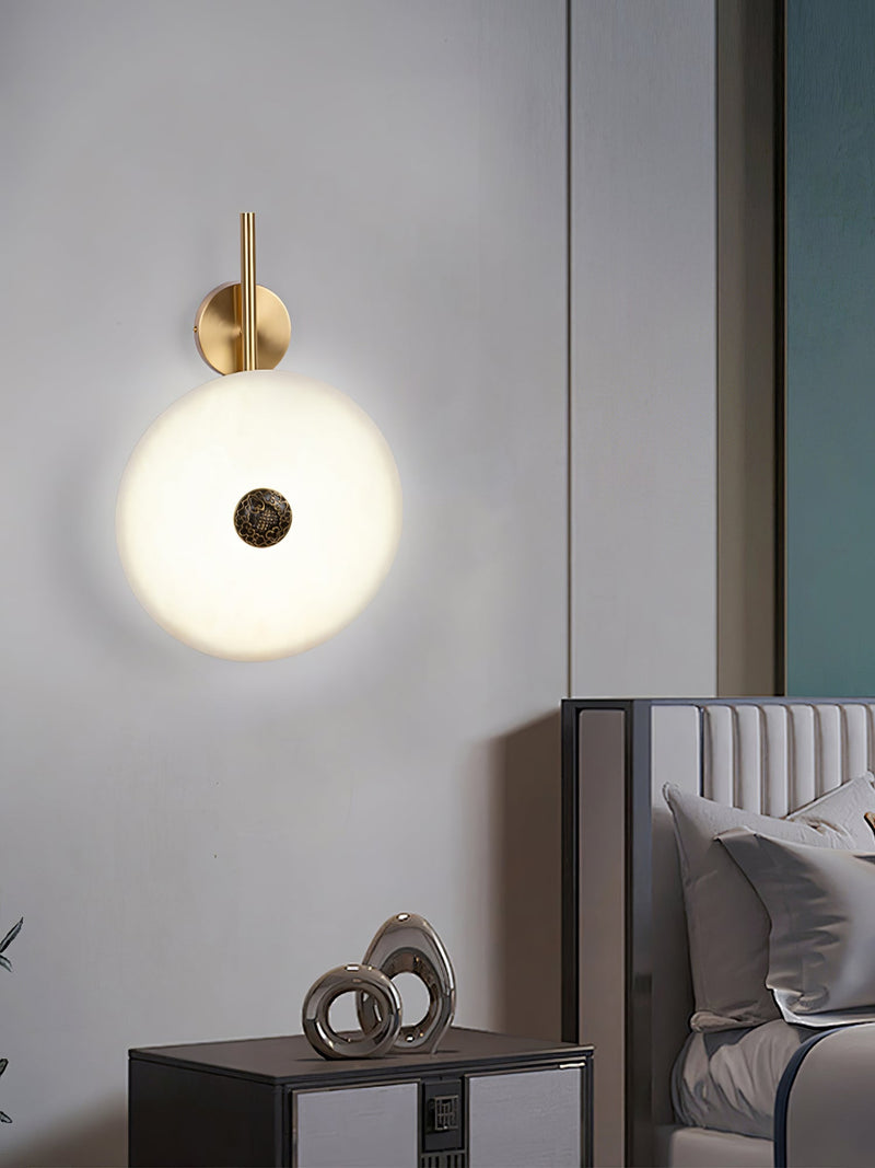 Alabaster Eclipse Wall Light-DWHOME