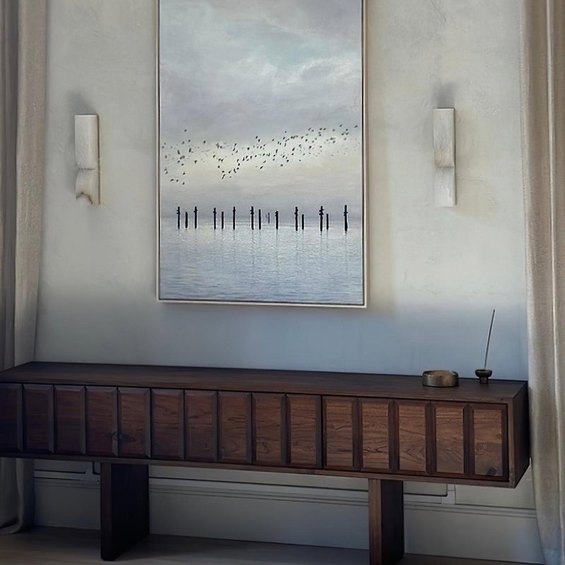 Alabaster Essence Plug-in Wall Sconce-DWHOME