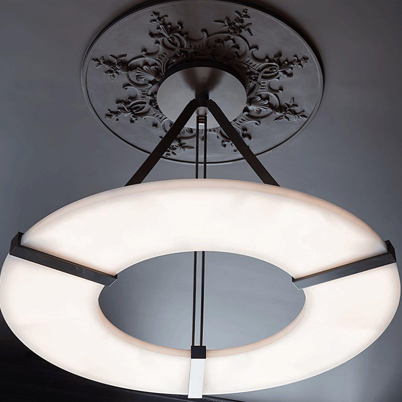 Alabaster Halo Pendant Light-DWHOME