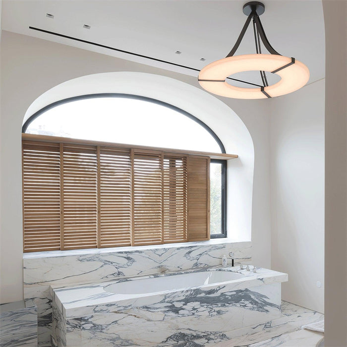 Alabaster Halo Pendant Light - DWHOME