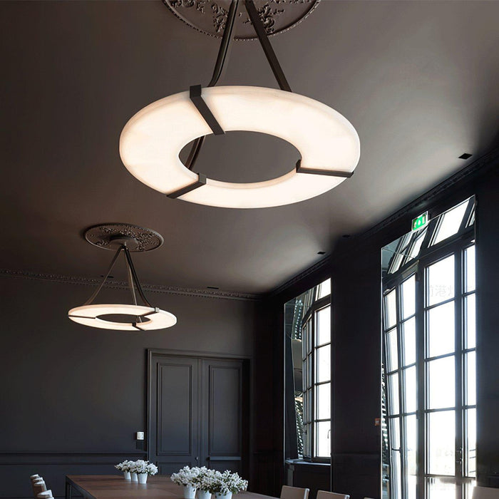 Alabaster Halo Pendant Light - DWHOME