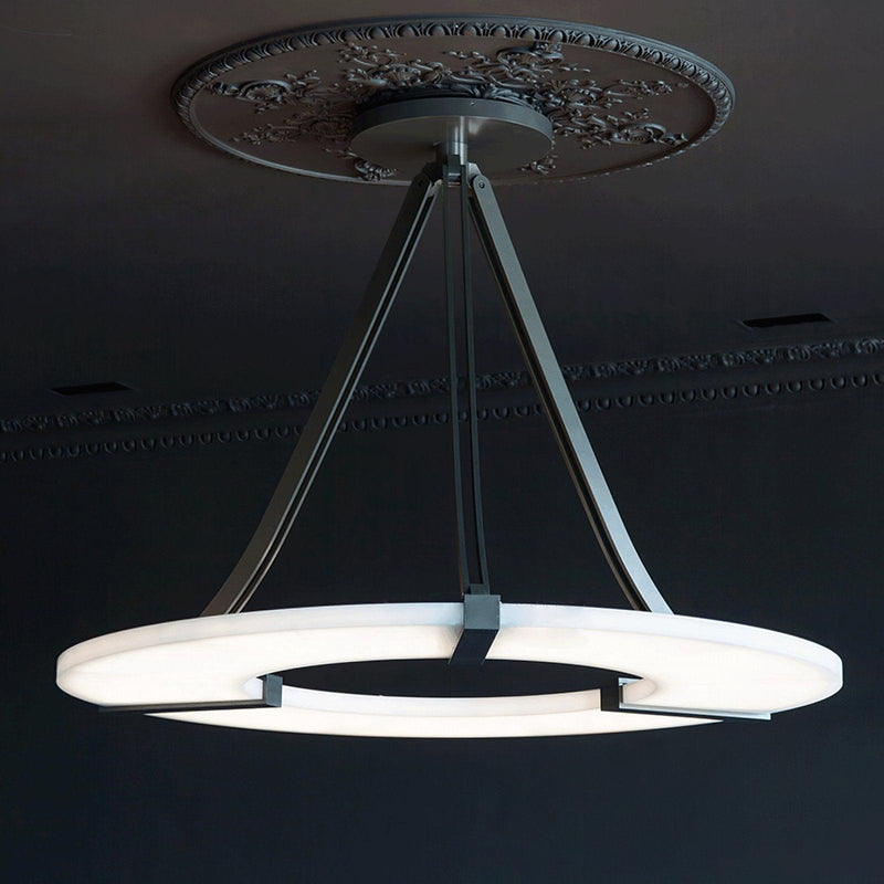Alabaster Halo Pendant Light-DWHOME
