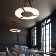 Alabaster Halo Pendant Light-DWHOME