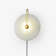 Alabaster LED Plug-In Wall Lamp-DWHOME