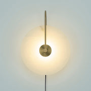 Alabaster LED Plug-In Wall Lamp-DWHOME