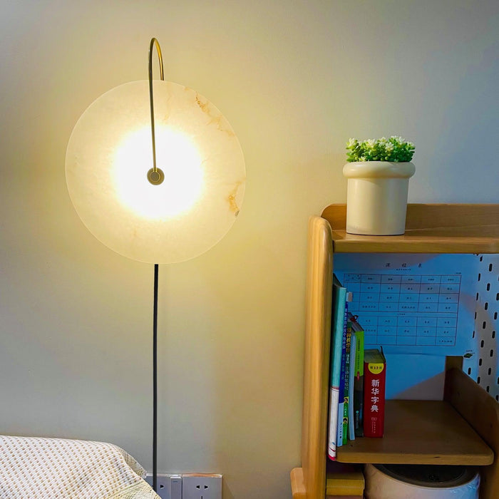 Alabaster LED Plug-In Wall Lamp-DWHOME