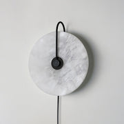 Alabaster LED Plug-In Wall Lamp-DWHOME